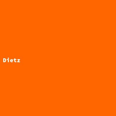 Manufacturer: Dietz
