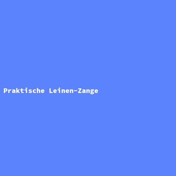 Praktische Leinen-Zange