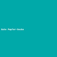 Gute Papier-Socke