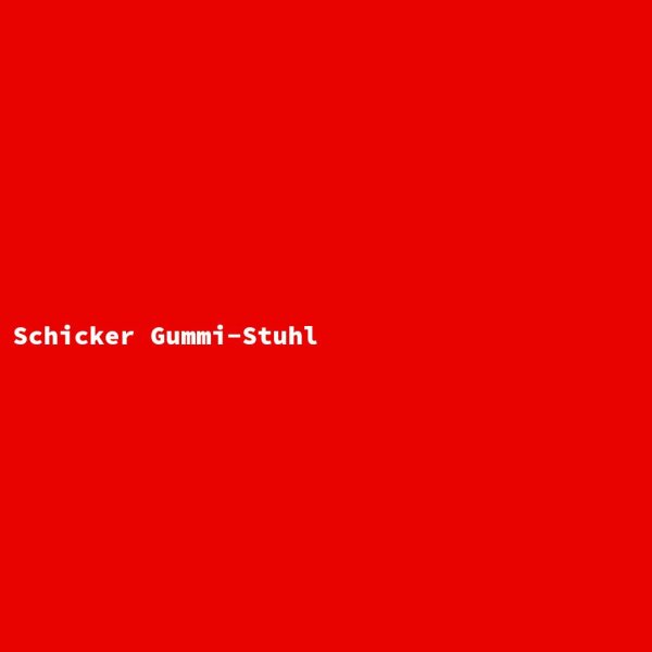 Schicker Gummi-Stuhl
