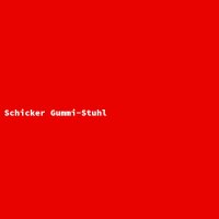 Schicker Gummi-Stuhl