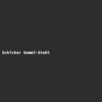 Schicker Gummi-Stuhl