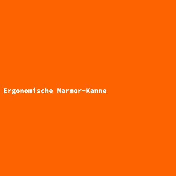 Ergonomische Marmor-Kanne