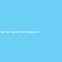 Hartes Wasser-Portemonnaie