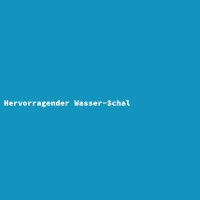 Hervorragender Wasser-Schal