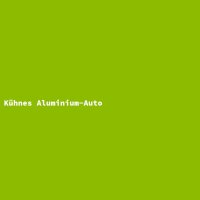 Kühnes Aluminium-Auto