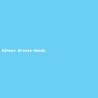 Kühnes Bronze-Handy